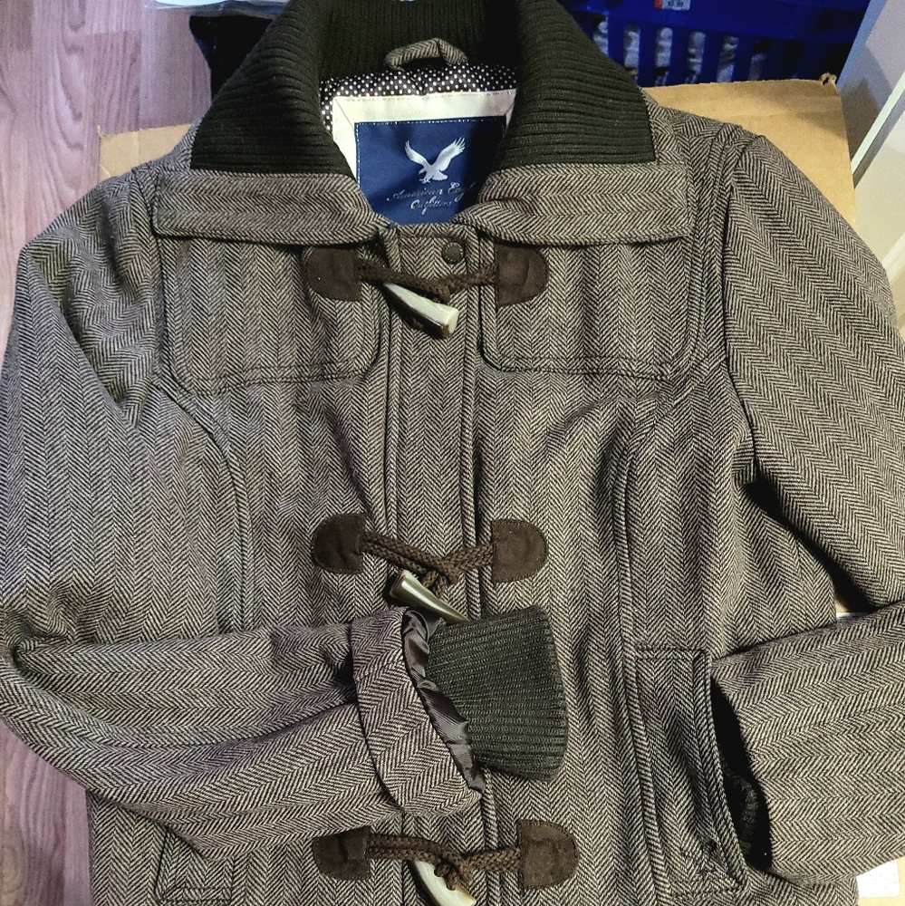 American Eagle  Outfitters Tweed  Brown  Jacket Junior's Medium